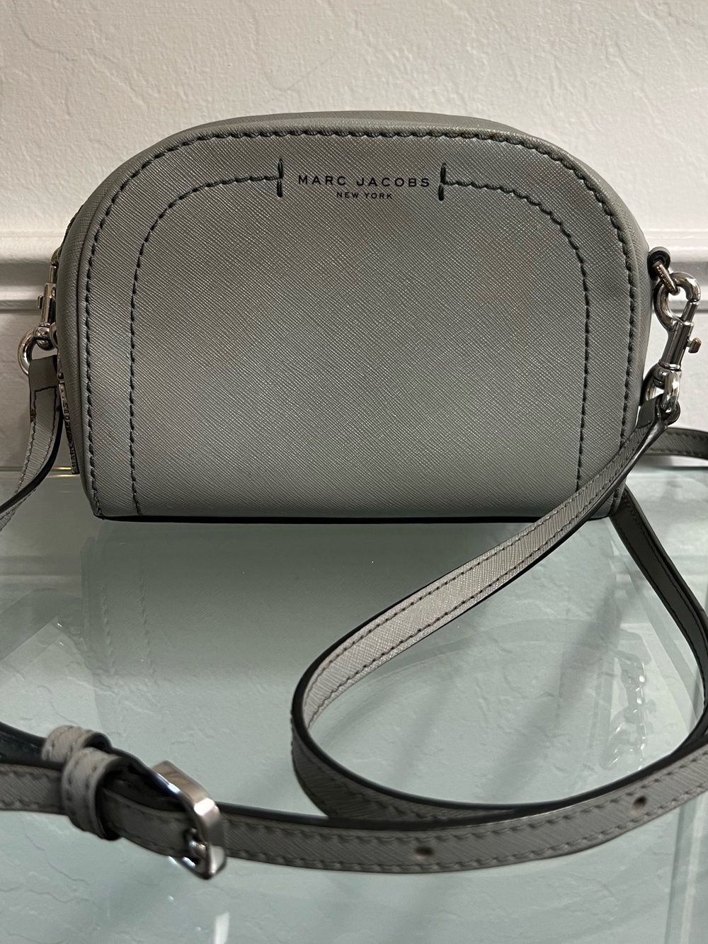 Marc Jacobs Saffiano Playback Boxed Dome Crossbody Bag